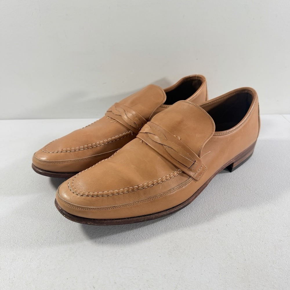 Vintage Wright Arch Preserver Whippet Men's Brown Leather Loafers Shoes Size 13‎